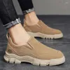 Casual Shoes RYAMAG MartN Boots Men's Spring And Autumn British Slip-on Tooling Labor Work Lafers