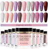 Paznokcie brokat 10pcs Nude Pink Series Zestaw proszku musujący naturalny suchy dip Chrome Kit7516701