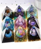 Orgonite Pyramid Decor Generator Energy Guérison Crystal Ball Reiki Chakra Protection Méditation Figurines Résine Home Mabouillé Orna9165786