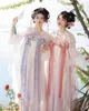 Ethnische Kleidung Hanfu Frauen Chinesisches traditionelles Cosplay -Fairy Kostüm Alte Tang Dynastie Hanfu Kleid rosa Sommertanzkleid Plus Größe