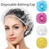 Shower Caps Disposable shower cap sauna accessories transparent waterproof disposable hair cap bathroom productsL2404