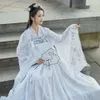 Ubranie etniczne duże kobietę w Plus Kobieta Hanfu Chińska Księżniczka Dress Women Fantasia Kimono Cardigan and Dress Kostium karnawałowy dla pani