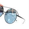 Woman reflective Sunglasses Metal Design Create Ultra Light Round Paired with Polyamide Lenses F0285 Womens and Mens High end Sunglasses Anti-UV Discoloration