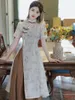 민족 의류 봄 여름 중국 중국 여성의 hanfu qipao 드레스 스타일 개선 일일 패션 느슨