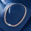 Factory Wholesale Custom VVS Moisanite Diamond Cuban Link Chain Chain Bracelet 925 Silver Fine Jewelry for Man Woman 10mm