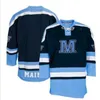 Niestandardowe Maine Black Bears Jerseys Jerseys Men's 33 Jimmy Howard 9 Paul Kariya 3 Rob Michel Chase Pearson Mitchell Fossier Muehlbauer zszyty koszulka