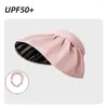 Cappelli larghi brim morbido cappello da sole protezione UV con guscio pieghevole guscio solare a doppia usi tappo per secchio estate