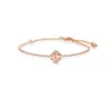 Bracelet Swarovski Designer Femmes de qualité Original Qualité Luxury Fashion Brangle Batter Heart Clover Bracelet Femelle Élément Crystal Dynamic Bracelet Femme