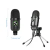 Microphones Wired Condenser Microphone Computer Live Streaming Video Chatting Mic Recordable Recording Appareil Disc Bracket