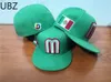 2024 Fashion Mexiko montierte Hüte Baseballkappen Hip -Hop -Größe Knochen für Männer Frauen Brief M volle geschlossene Gorras Top -Qualität 240423
