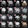 Klipsy do włosów imixlot 12pcs Bridal Crystal Pearl Flower Spiral Pins Pins Wedding Jewelry Bride Empleress Women Akcesoria