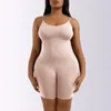 Capturas de mujer Slipewear para debajo de los vestidos Control de la estómago vestido de deslizamiento completo sin costura Spaghetti Cami Cami Bodysuit