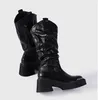 2024 Designer de primeira linha Naked Wolfe Botting Designer Martin Boots Tornozelo Martin Boots Pocket Pocket Black Boot Nylon Sapatos militares inspirados Boots de combate Tamanho da caixa 35-40