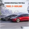 Altri accessori interni nuovi per Tesla Modello 3Add Highland 2024 Console del pannello di ricarica wireless console SILE PAD DROP DROP DH07C