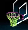 Nieuw gloeiend licht schieten Training Fluoresnt Green Basketball Net Backboard Rim Ball Mesh Nylon Standard Basketball Hoop Net8887323