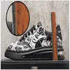 Casual Shoes Graffiti Air Cushion Men's Hip Hop Sports Höjd ökar Zapatillas Hombre