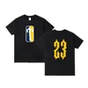 2024 New Summer Mens Designer Designer T-Shirt Maglietta Maglietta di alta qualità Magliette di cotone a maniche corte Lettere casual Lettere di stampa Mano Moia da basket