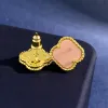 Luxe merk klaver stud oorbellen oorbel trends trends van stud vrouw mode oor clip sieraden vrouwen cjeweler orecchini ui