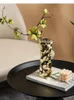 Vases Creative Cerramic Vase Wave Modèle Golden Silver Wedding Flower Flower Areint Hydroponics Accessoires Home Decoration