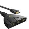 Interrupteur compatible HDMI KVM Splitter 4K 2K 3D 3 Entrée 1 Sortie Mini 3 Port Video Switcher Hub 1080p pour DVD HDTV Xbox PS3 PS4