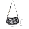 Bag Fashion Animal Pattern Women Handbags Portable Zebra Leopard Print Casual PU Leather Shoulder Underarm Zipper Lady Tote