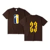 2024 New Summer Mens Designer Designer T-Shirt Maglietta Maglietta di alta qualità Magliette di cotone a maniche corte Lettere casual Lettere di stampa Mano Moia da basket