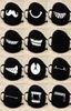 Festive Party Supplies Respirator Keep Warm Cotton Migne Kar Masks Anime Cartoon Lucky Bear Anti Dust Unisexe Fashion Black3464256