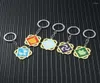 Keecheins Anime Genshin Impatto Keetchain Metal Chaveiro Eye of God 7 Carte Key Chain Game Jewelry Llaveros5519981