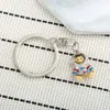 Keychains Lanyards kreativ Keychain Fuß Astronaut Bärer Schlüsselbeutel Keychain Pendant Llaveros Charming Fashion Automotive Accessoires Geschenk Q240429