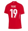 2024 New Turkiye Euro Cup Soccer Jersey Football Shirt 2025 National Team Home Away White Red Demiral Kokcu Yildiz Calhanoglu Football Top Football Kidshirts Kit