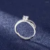 Klusterringar diwenfu äkta 925 sterling silver diamant afrikansk smycken ring för kvinnor anillos de fl anel