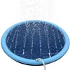 170*170cm Pet Sprinkler Pad Play Cooling Mat Swimming Pool Inflatable Water Spray Pad Mat Tub Summer Cool Dog Bathtub for Dogs 240416