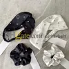 Designer cetim Bandas de cabeça Luxury Lettet Prind Hair Ties Mulheres Men cruzadas faixas de cabelo para pêlos esportivos de rabo de cavalo de ioga anel