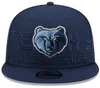 Memphis''Grizzlies''ball Caps Flowers Patched Snapback Hats Sports Drużyna koszykówka Chicago Hat 23-24 Mistrzów Baseball Cap 2024 Finals Regulowane Chapeau A10