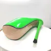Designer piattaforma di lusso sandali cavi 22 cm stiletto tacco alto brevetto genuino in pelle vera elabo