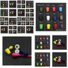 Knopf 200pcs Colorf Kabelends Bell Stopper mit Deckelschloss Plastik -Kippclip für Paracord -Kleidung Tasche Sport tragen Schuh A0295169732 DR OTKPD