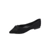 Casual Shoes Korean Version Pointed Shallow Cut Flat Bottomed Commuting Women's Single Shoe Versatile Soft Sole Bean