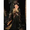 エスニック服ハンサムハンフブラックゴールドウェイジンウィンドカラー青銅器中国風の春夏中国スタイルの男性と女性