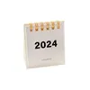 Mini Calendar Office School Supplies Kalender Simple Desk Monthly Planner Accessories Decor Kickknacks 2024 240430