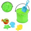 Sand Play Water Fun Beach Beach Toy Play Boyt Giocattolo pieghevole Crollo da giardinaggio a secchio pieghevole Strumento per piscina di sabbia da gioco giocattolo giocattolo per bambini Summer Defere