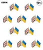 Royaume-Uni Ukraine Friendship Brooches Badge Pin Badge Badge Badges 10pcs