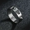 Anelli di fascia hip hop autodifesa inossidabile anello in acciaio inossidabile in stile punk gotico metallo 3 punte di emergenza uomini e donne gioielli di spina Q240429