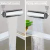 Rubinetti del lavandino da bagno 4 in 1 cucina cascata rubler modalità a prova di splash a prova di 360 °