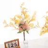 Dried Flowers Artificial Flowers White Fake Plants Blue Bouquet Hydrangea Chrysanthemum Silk Flowers Artificial for Decoration Flower