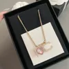 C Women Designer Choker Necklace CClies Simple Pendant Necklace Copper Luxury Brand Sets jewelry Wholesale 658988