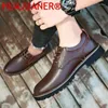 Casual schoenen Echte lederen mannen Stijlvolle Business Gentleman's comfortabele natuurlijke formele mode Oxfords For Man