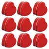 10pcs Saint Valentin Boîte de bonbons en forme de coeur