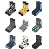 Chaussettes masculines 5paires / lots Harajuku graffiti confortable Hip Hop Skateboard créatif Fashion Fonction Funny Street Personnalités décontractées