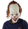 Silicone Mask Movie Stephen King039s It 2 ​​Joker Pennywise Mask Full Face Horror Clown Latex Halloween Party Horrible Cosplay PR7733856