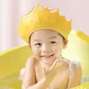 Shower Caps Adjustable baby shower cap waterproof ear protection shampoo cap childrens shower head cover baby care capL2404